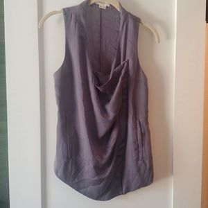 Helmut Lang drape front tank vest
